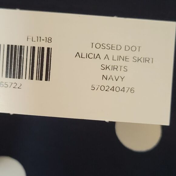 Chico's Tossed Dot A-Line Skirt Midi Size 0/Small - Picture 3 of 4